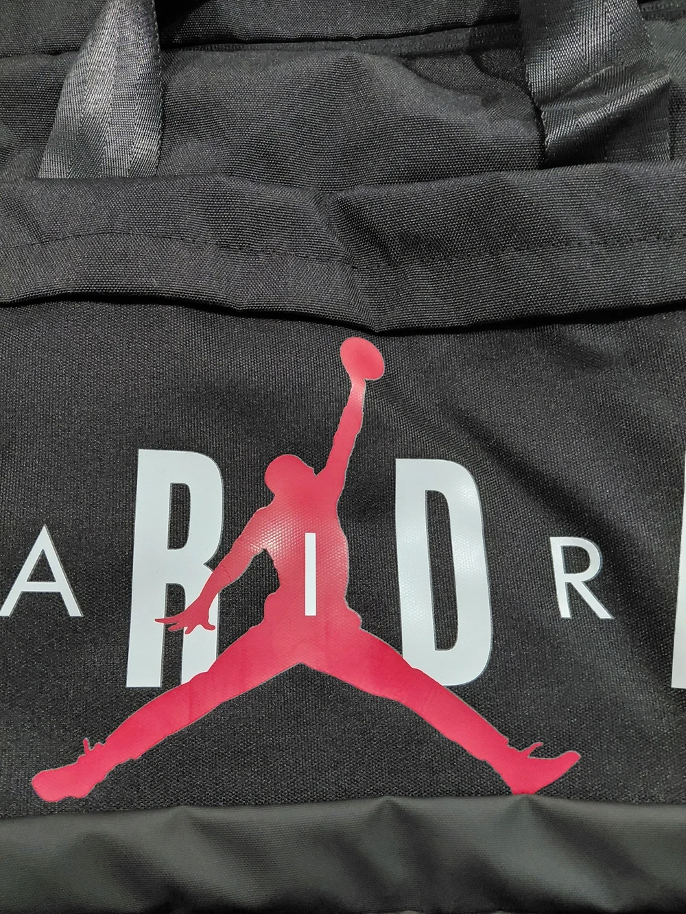NWT Jordan Jumpman Men’s Black and Red Large Duffle Bag